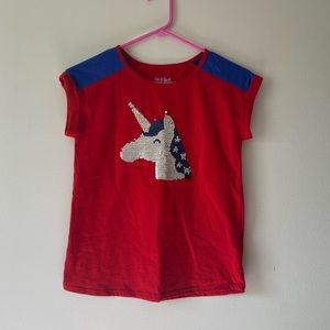 Girls’ Flip Sequin Unicorn T-Shirt